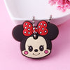 Cute Cartoon Keychain Silicone Stitch Protective Key Case Cover for Key Control Dust Cap Holder Gift Women Key Chain