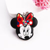 Cute Cartoon Keychain Silicone Stitch Protective Key Case Cover for Key Control Dust Cap Holder Gift Women Key Chain