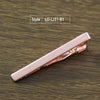 New Simple Fashion Style Tie Clip for Men Metal Silver Gold Tone Simple Bar Clasp Practical Necktie Clasp Tie Pin for Mens Gift